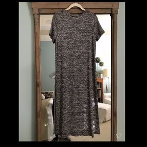 Grey Knit Maxi Dress